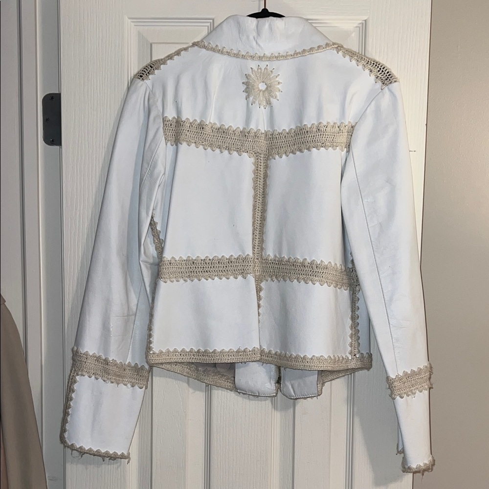 Ricky Sarkany Ivory and Beige Embroidered Jacket - Picture 3 of 4